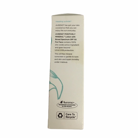 Aveeno Positively Mineral Sunscreen SPF 50. NEW - Picture 3 of 4